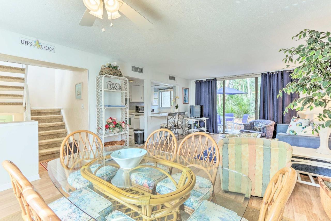 Hilton Head Island Townhome Patio, Walk To Beach Extérieur photo